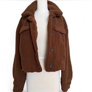 Button-Up Teddy Jacket